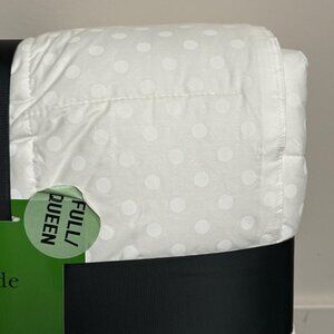 Kate Spade Queen Full Larabee Dot White Polka Dot Down Alternative Comforter